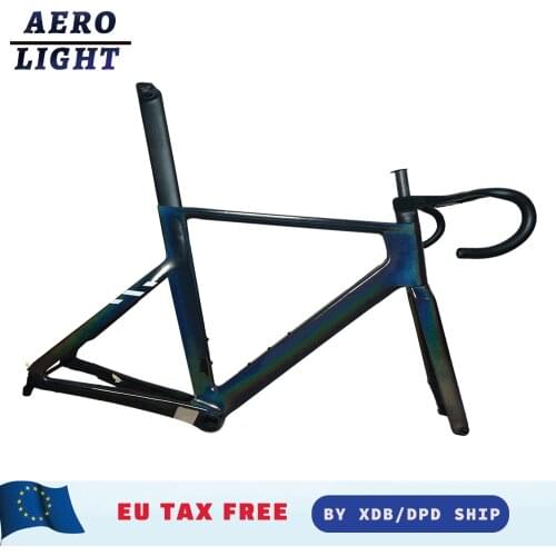 NEW 2022 TOP AERO Light Road T1000 UD Carbon Road Bike Frame Disc Brake Disk Bicycle Frameset Handlebar Ship DPD XDB Made Taiwan