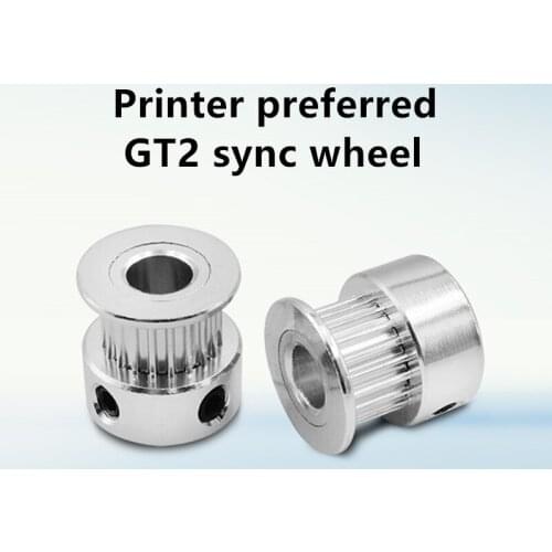 3D Printer Parts GT2 Timing Pulley 16 Tooth 2GT 20 Teeth Aluminum Bore 5mm 8mm Synchronous Wheels Gear Part For Width 6mm 10mm