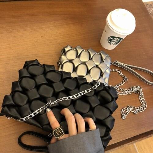 Women Envelope Clutch Bag Quilted Leather Party Evening Clutch Bags For Women Ladies Shoulder Clutch Bag Purse Female