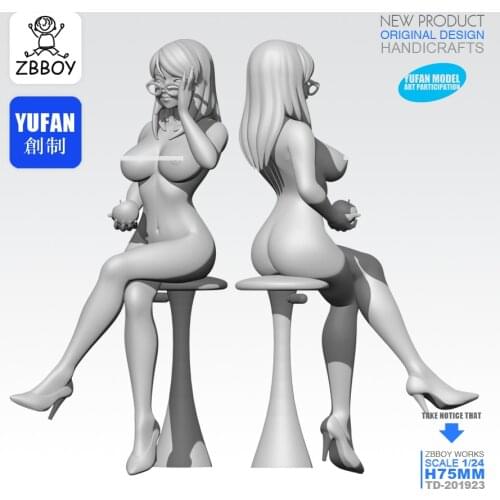 1/24 Resin Figure Kits Love Beauty resin soldier self-assembled TD-201923