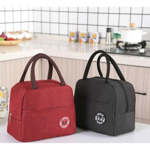 1 Pc Family Outdoor Lunch Bag Picnic Storage Bag Thermal Small Portable Insulated Cooler Lunch Box Carry Tote Box Large Capacity