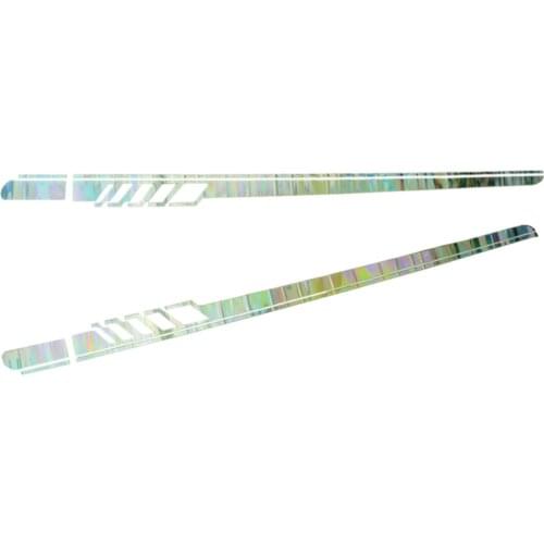 2Pcs New Universal Laser Reflective Car Body Both Side Graphics Vinyl Long Stripe Decal Sticker