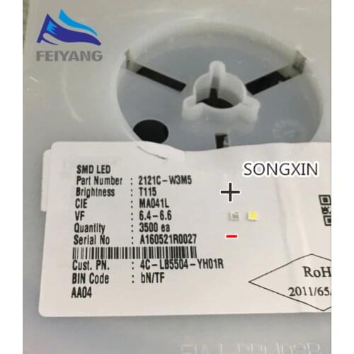 200pcs AOT LED Backlight 1.5W-2W 6V 2121 160LM Cool white LCD Backlight for TV TV Application 2121C-W3M5