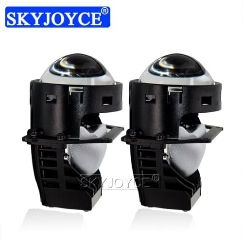 2021 SKYJOYCE High Quality SuperVersion LED White Driving LED Double Light Car Retrofit Car Headlight highlow LED Projector Lens