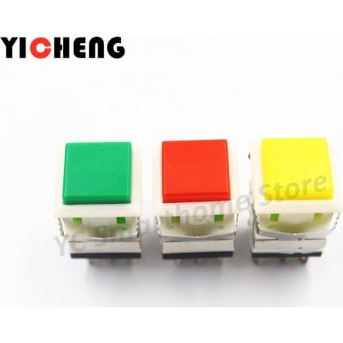 3Pcs kd2 momentary 6Pin Square button switch KD2-24 momentary KD2-23self-locking