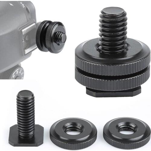 Camera Mount Adapter For Nikon SC-28 TTL Cord, YongNuo CTR-301P Flash Trigger 1/4 Inch-20 Screws Tripod Adapter Action Camera