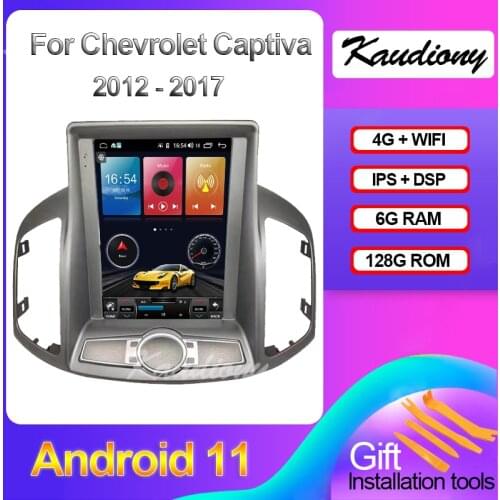 Kaudiony 10.4" Android 10.0 Car Radio For Chevrolet Captiva Car Radio Automotivo Multimedia Player Auto GPS Navigation 2012-2017