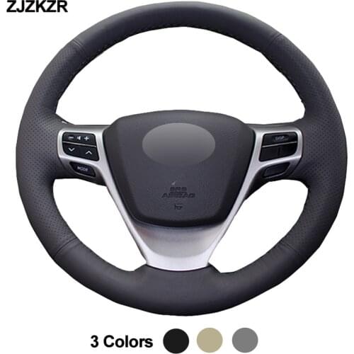 Car Auto Steering-Wheel Cover For Toyota Verso EZ Avensis Braid on the Steering wheel Funda Volante Stuurhoes Car Accessories