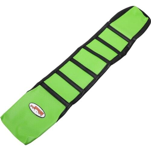 Green And Black Rubber Motorcycle Gripper Soft Seat Cover Moto Part For KAWASAKI KX250F KX450F 06-08 Motocross Dirt Bike