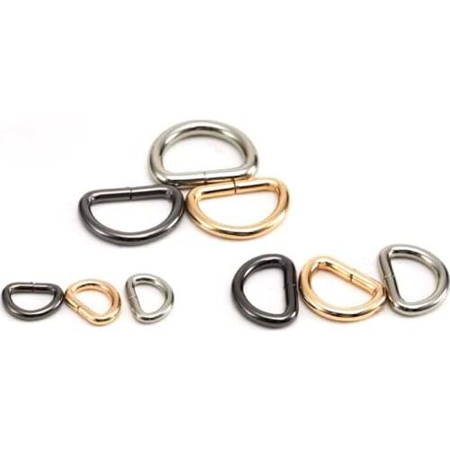 D Ring Metal Buckle Webbing Backpack Bag Parts Leathercraft Strap Pet Collar Sewing Accessories