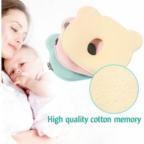 Newborn Toddler Infant Baby Pillow Positioner Prevent Flat Head Anti Roll Soft Pillows