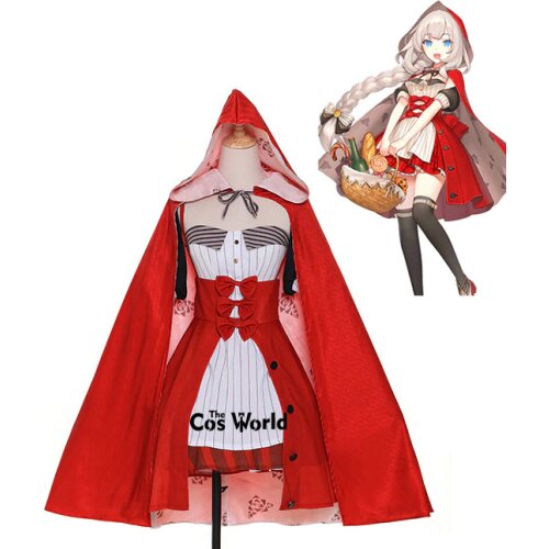FGO Fourth Anniversary Marie Antoinette de Habsbourg Lorraine Halloween Little Red Riding Hood Dress Uniform Cosplay Costumes