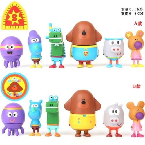Anime Duggeeing Action Figure Toys Rhinoceros Wombat Happy Norrie Betty Roly Alligator Hippo PVC Model Doll Toy