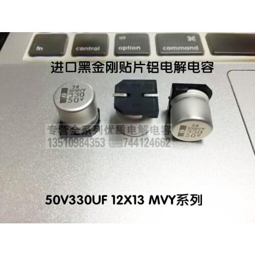 2020 hot sale 10pcs/30pcs Import NIPPON patch aluminum electrolytic capacitors 50V330UF 12X13 MVY series 105C free shipping