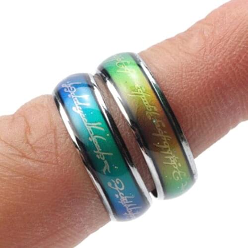 JUCHAO Mood Rings for Women Temperature Control Color Ring Men Woman Love Gift Jewelry