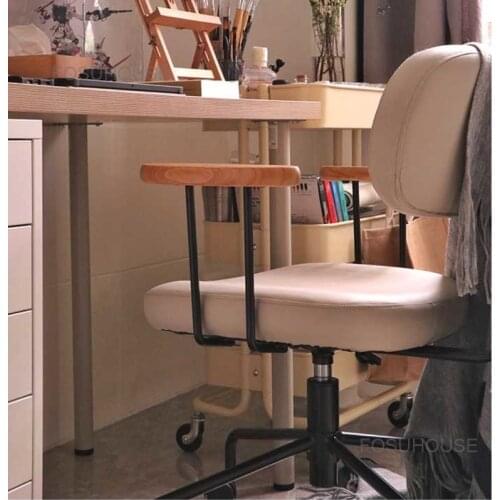 Nordic Leisure Computer Chair Simple Office Chairs Bedroom Furniture Study Swivel Chair Swivel Armchair Students Gaming Chair