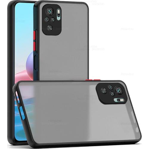 Red mi note 10s Shockproof Matte Silicone Phone Case For Xiaomi Redmi Note 10 Pro Max redmy note10 10s 10 s 10pro Back Cover