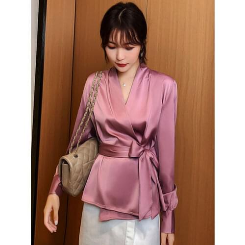 LOW LUV Womens Satin Shirts