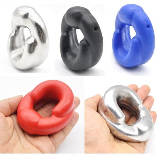 Manyjoy Ball Stretcher Ring Chastity Device For Men Scrotum Pendant Endurance Delayed Male BDSM Cock Ring Sexy Toy