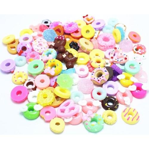 Cute Simulation Flatback Flat Color Plastic Ornaments Art Supplies Phone Shell Decoration Material Hair Accessories kids Toys