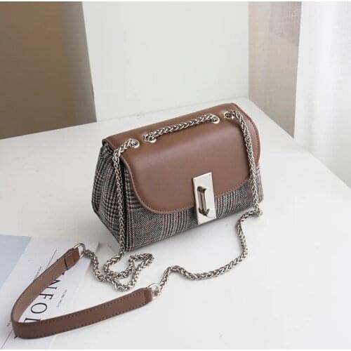 OUSSON Fashion Exquisite Womens Shoulder Bags Large Capacity Crossbody Bag French Style Leather Small Square Bag