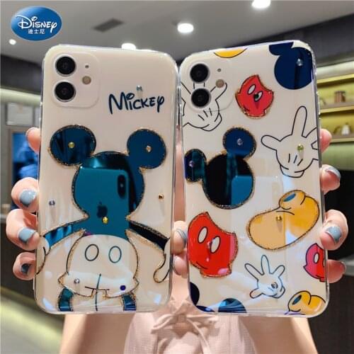 Disney Mickey Minnie Blu-ray All-inclusive Soft Case for iPhone 11 Pro Max XR XS Max 7 8 Plus X SE Full Body Phone Back Cover