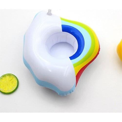 Inflatable Water Cup Holder Flamingo Donut Love Cup Holder Variety of Inflatable PVC Water Coasters