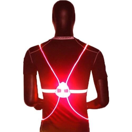 New Arrivel Reflective Vest 360 High Visibility Flash LED Driving Night Driving Cycling Outdoor Light Up Bicycle Safety Vest