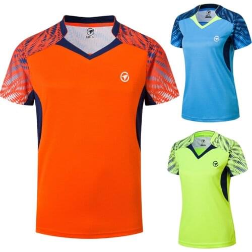 New 2019 Badminton short sleeve shirts Men / Women ,Table Tennis shirts ,sports Running shirts , Fitness Gym tennis shirts AB131