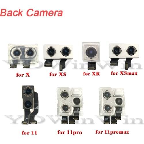 Original Rear Main Back Camera Flex Cable for iPhone X XR XS Max 11 12 Pro Max Mini with Sensor Ribbon 100% Tested Replacement