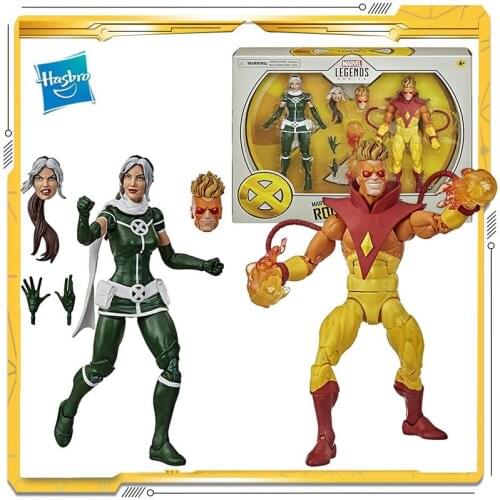 Original Hasbro Marvel Legends Suit Rogue Pyro Model Toy Action Figures Toys for Children Gift