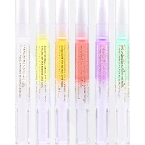 5ml Nail Nutrition Oil Pen Nail Treatment Pen 5 Smell Cuticle Revitalizer Oil Prevent Agnail Nail Gel Polish Nourish Skin TSLM1