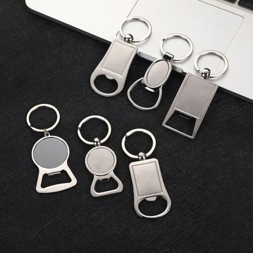 Portable Key Bottle Opener Custom Lettering Keychain Beer Bottle Can Opener Engraved Customized Logo Key Chain Ring Tool Men Car