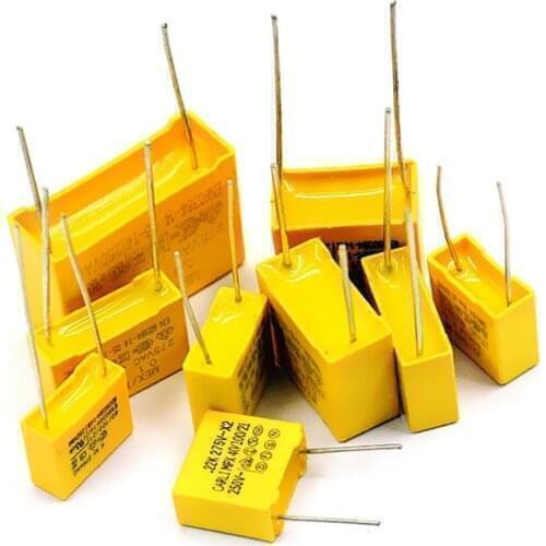 10PC X2 safety capacitor 275VAC 0.1uf 0.001uf 0.0022uf 0.0047uf 0.01uf 0.033uf 0.022uf 0.047uf 0.068uf 0.1uf 0.15uf 1uf 0.68UF