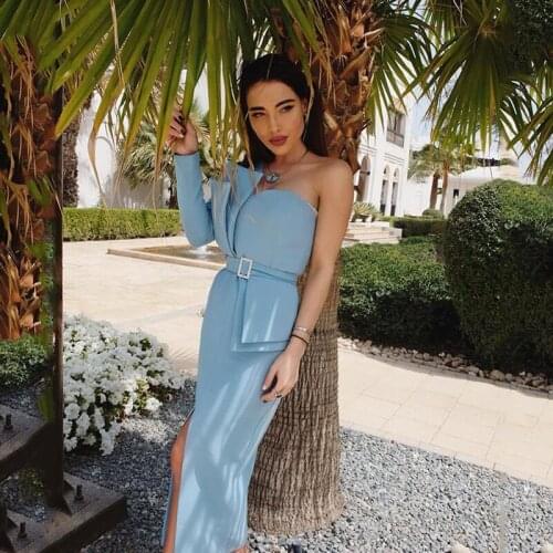 Sexyboutique women dress single long sleeve winter sexy office lady party dress elegant lady superior dress women 2019