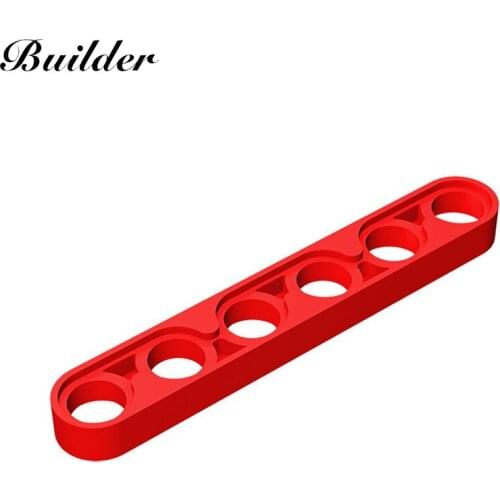 Little Builder 32063 MOC Technology Bricks Liftarm 1x6 10pcs Building Blocks DIY Assembles Creative Particle Toys for Children