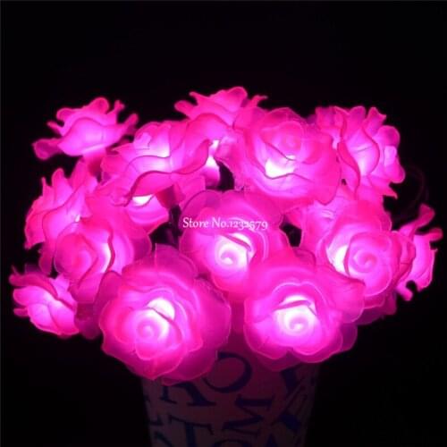 50M led string lights 400 Rose led flower lamp holiday decoration Festival wedding party Christmas light indoor outdoor use