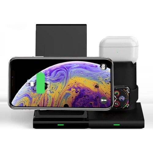 Unique Design Wireless Charger Mobile Phone Iwatch Airports Three in One Magnetic Wireless Charger