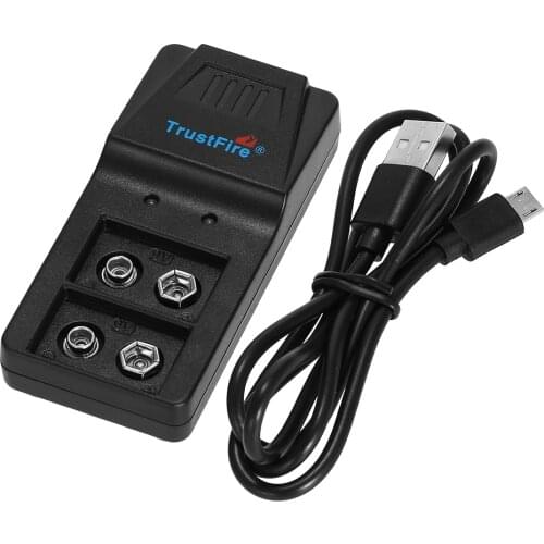 Universal Lithium Battery Charger Rechargeable Micro USB Charging Interface for 9V Rechargeable Lithium Battery Outdoor Tool