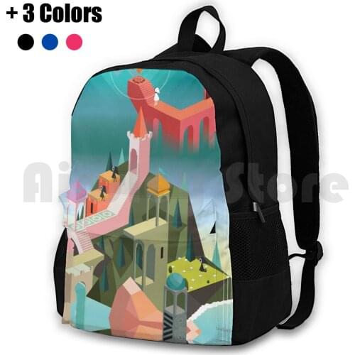 One Special Day Monument Valley Outdoor Hiking Backpack Waterproof Camping Travel Videogame Video Game Monument Valley Puzzle
