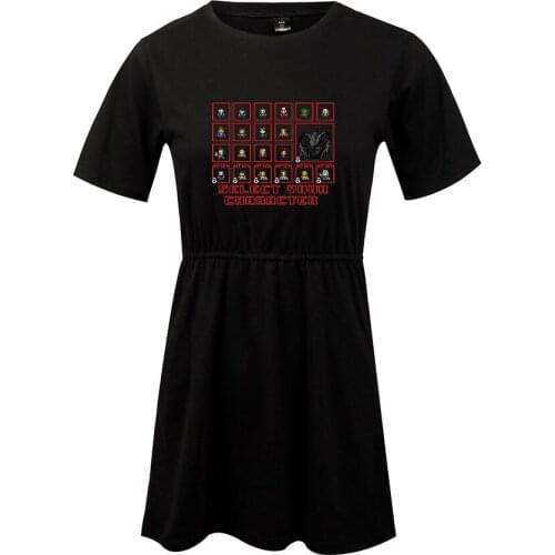 Stranger Things Fashion Printed Women Dress Summer Short Sleeve Dresses 2019 Hot Sale Trendy Streetwear Clothes From XXS-4XL