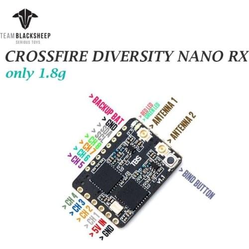 1/2pcs Original TBS Team BlackSheep Crossfire Diversity Nano Receiver RX CRSF 915/868Mhz Long Range Radio system RC