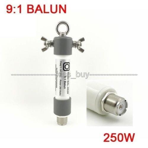 1:9 balun 250W SSB,PEP 350W 1.0 - 54MHz short wave Balun HAMLong Wire HF Antenna Balun radio QRP Ham Radio Amplifier