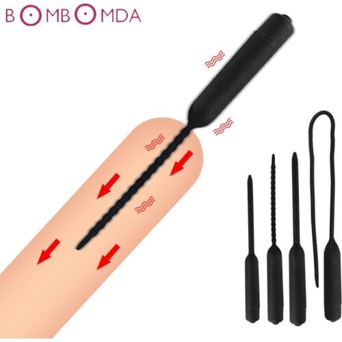 10 Speed Penis Vibrator Urethral Catheter Penis Plug Sex Toys for Men Urethral Vibratior Penis Insertion Urethra Sounds Dilators