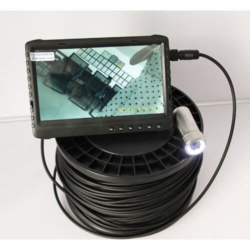 100m Endoscope 1080P Night Vision Underwater CCTV Video Fishing Camera Underground Drain Borescope With Screen for Pipe Sewer