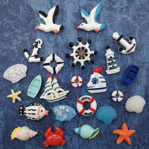 24 pcs Mediterranean Ocean Travel Series Fridge Magnets sets Home Decor Refrigerator Magnet Strong Neodymium Office Photo Magnet
