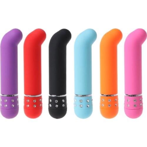 6 Colors Powerful Vibrator G Spot Stimulation Battery Operated Massager Adult Sex Toy for Women Couple