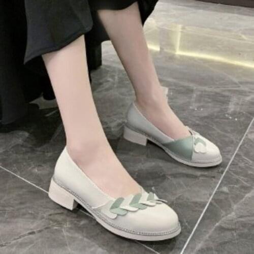 Bow knot fairy single shoes Mary Jane small leather shoes go with everything