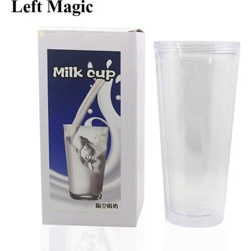 Large Size Super Wonder Glass Magic Tricks Transparent Milk Cup Stage Street Close Up Magic Props Illusion Accessories Gimmick