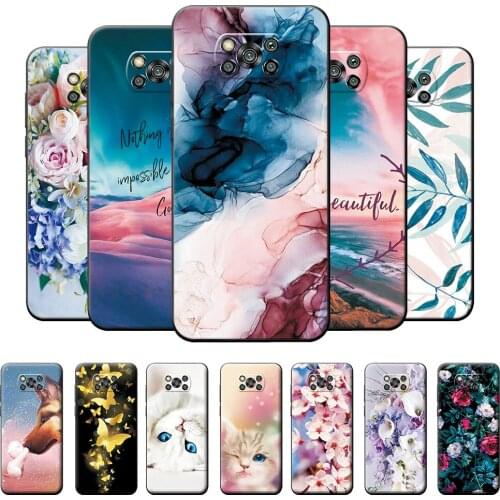 For Xiaomi Poco X3 NFC Case Poco X3 NFC Cute Fashion Soft Silicone Cover For Xiaomi PocoX3 NFC Phone Cases Back Shells 6.67 inch